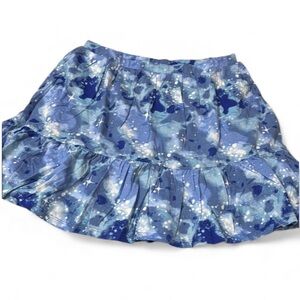 NEW In Packaging Lands End Blue Galaxy Tiered Skort Size Youth XL 14-16 Cotton
